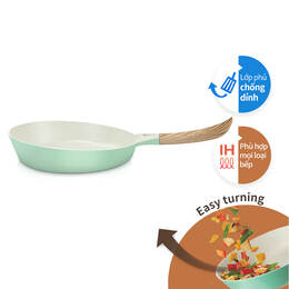 Chảo Nhôm Chống Dính LocknLock - 2 Kích Thước (24-26 Cm) - Màu Mint - CCA204, CCA205